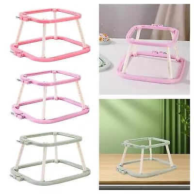 Embroidery Frame Lap Stand Adjustable Double Layer Tool Cross Stitch Rack • $35.22