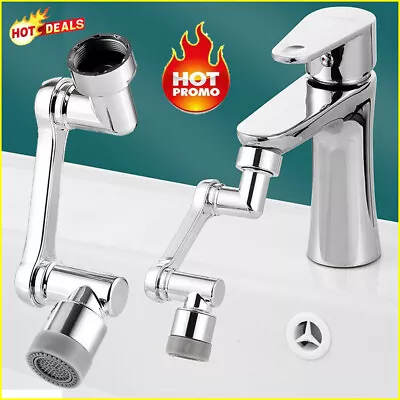 1080° Swivel Robotic Arm Swivel Extension Faucet Aerator Extender Tap Universal • £4.10