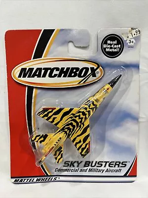 2000 Matchbox Sky Busters Mig-21 Tiger Meet Jet Yellow Diecast Vintage NEW • $25.16