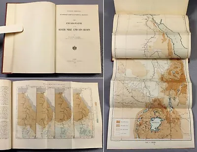 1906 EGYPT Scarce LYONS Physiography Of The River Nile Numerous Maps And Plates • £240