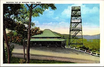 MA-Massachusetts Western Top Of Mohawk Trail Souvenir Unposted Postcard • $1.98