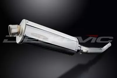 Delkevic 14” Stainless Oval Slip On Muffler - Kawasaki ZX-6R 2003-2004 Exhaust • $249.99