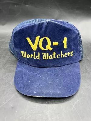 Vintage World Watchers VQ-1 Logo Hat Cap Blue Legend • $18