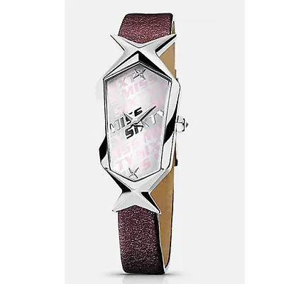 MISS SIXTY Women's Watch Case Steel Hexagonal Leather Strap SCJ003 • $41.54