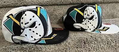 VTG 1990s NHL Anaheim Mighty Ducks Snapback Hat BIG Logo. $120 EACH • $120