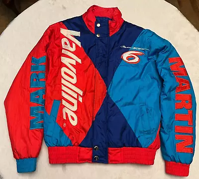 Vintage Mark Martin Nylon Nascar Jacket Men’s SZ Small 90s EUC • $69.99