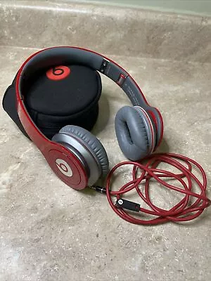 Beats By Dr. Dre Solo HD (Monster Edition) Wired Ear Headphones Red 3.5mm Jack • $75