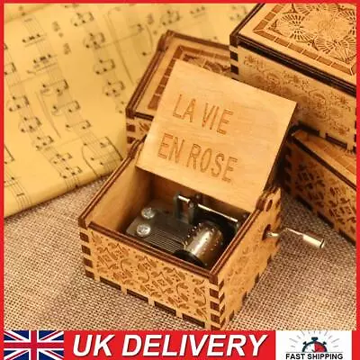 Vintage Musical Case Decor La Vie In Rose Music Box Cute For Husband Wife Family • £6.79