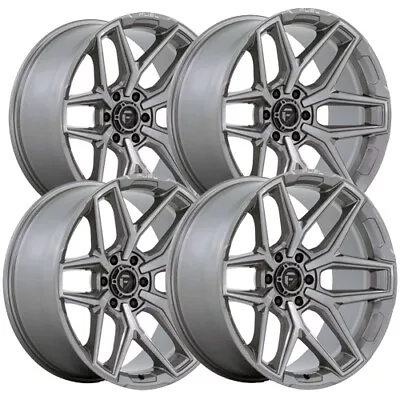 (Set Of 4) Fuel D854 Flux 20x9 6x5.5  +20mm Platinum Wheels Rims 20  Inch • $1792