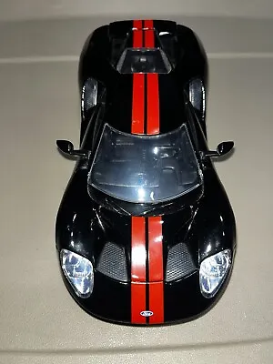 1/24 JADA FORD GT Black W/ Red Stripes Diecast Race Car 🔥 Works W/ Maisto • $25.99