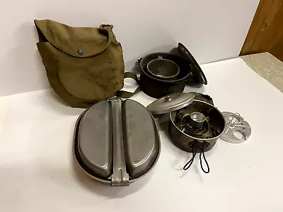 Vintage US Military Dinner Food Pan Tray  Boy Scouts And Portable Stove • $35