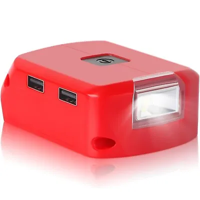 Battery Adapter For Milwaukee M18 18V Battery USB Charger & 12V DC Port & 3W LED • $15.97