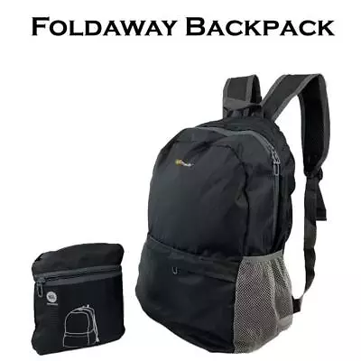 $18.95 • Buy Travel Foldable Backpack Lightweight Shoulder Foldaway Luggage Bags Gym Sports