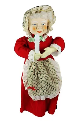 Mrs. Santa Claus Animated Motion & Candle Light Vintage • $39.95