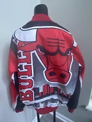 Vintage Michael Jordan Chalk Line Satin Jacket Size Small Bulls Air Jordan • $99.95