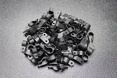 25 Pack 1/2 Cable Clamps Nylon Black Uv Resistant Hose Wire Electrical Bcc12 • $8.95