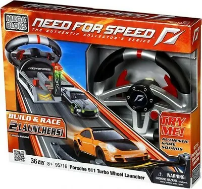 Mega Bloks Need For Speed Porsche 911 Turbo Wheel Launcher Set #95716 • $27.99