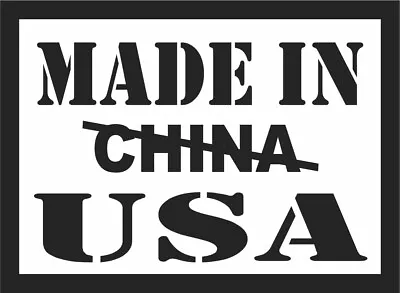 MADE IN USA MADE IN AMERICA NOT CHINA Decal Sticker 3  • $2