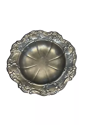 Vintage TOWLE 4022 Silver Plate Rose Scallops Bon Bon Candy Bowl Dish 1942 7” • $15