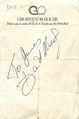 £12.50 • Buy Vintage Signed Autograph Cut - To James - English Magician - David Nixon