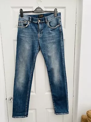 J.Lindeberg Blue Faded Thigh Skinny Jay Stoned Jeans 33W 32L Mint Condition • $37.34