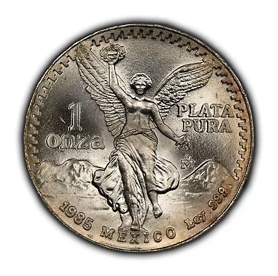 1985 Mo 1 Oz .999 Silver Onza Mexico Libertad - SKU-U2486 • $45