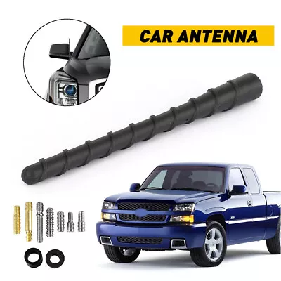 7  Short Black Antenna Mast Radio AM/FM For Chevy Silverado GMC Sierra 2006-2021 • $11.99