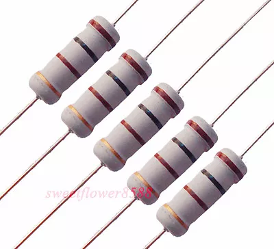 2 Watt 100 Ohm 100R Carbon Film Resistor R 2W 100pcs • $5.99