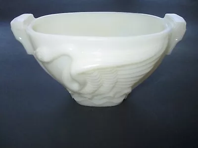 Vintage Art Deco Mac Beth Evans Glass Co SWAN Song Bowl Classic Art Deco Design • $22.22