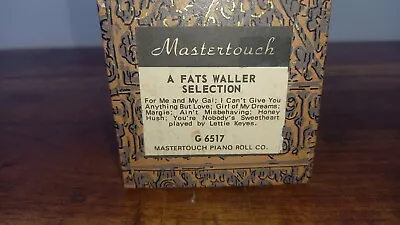 A Fats Waller Selection Mastertouch  Pianola Roll G6517 • $20.79