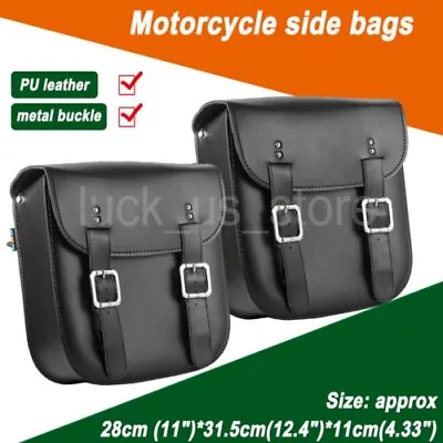 $63.21 • Buy Saddle Bags Tool Bag Saddlebags For Yamaha V Star XVS 250 650 950 1100 Custom