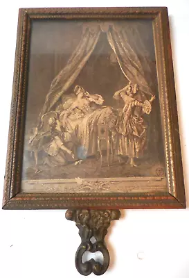 Vtg  Victorian Picture Wood Frame & Mirror MADE In Germany Rare Ornate • $49.95