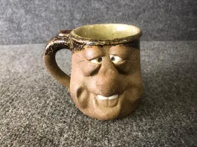 Mahon 3D Silly Ugly Big Teeth Face Stoneware Studio Art Pottery Mug Signed 722 • $24.95