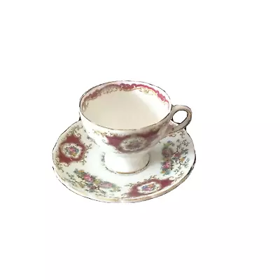 Vintage E B Foley Tea Cup And Saucer Broadway Pattern • $5.99