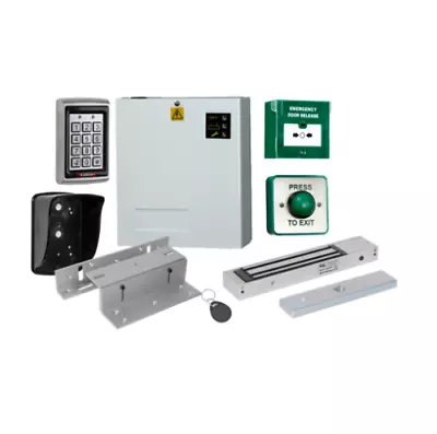 Full Complete Metal Access Control Kit Keypad Electric Magnetic Door Lock KIT 3 • £349.99