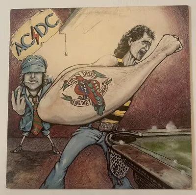 AC/DC: Dirty Deeds Done Dirt Cheap LP Record APLP-020 Red Label Vanda/Young 1987 • $300