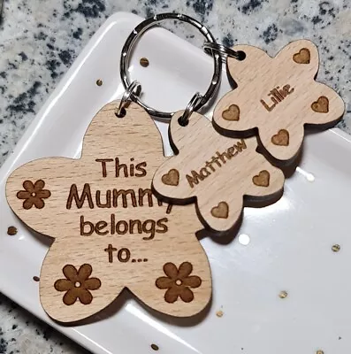 Personalised Mothers Day Gift Gifts For Her Birthday Keyring Mum Nanny Mummy Nan • £7.99