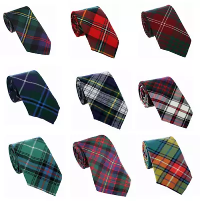 New Men's Scottish Tie Various Clan Tartan Acrylic Made Neck Tie Ties For Kilts • $18.50