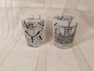 2 Mikasa Ultima + Parisian Scenes Drinking 17 Oz Glassware Double Old Fashion • $43.30