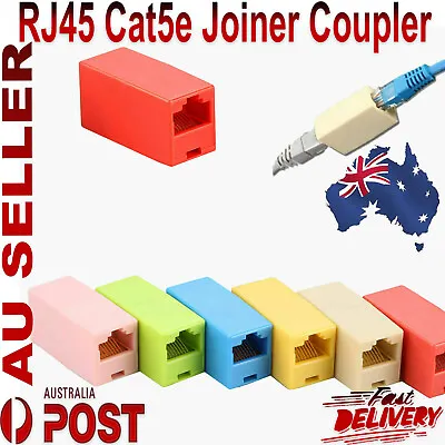 $3.82 • Buy RJ45 Cat5e Joiner Coupler Connector Cable Extender For Ethernet LAN Network D AU