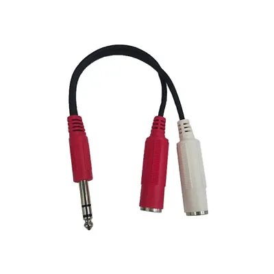 Cable Up CU/YC302 1/4  TRS Male To Dual 1/4  TS Female Audio Cable • $6.75