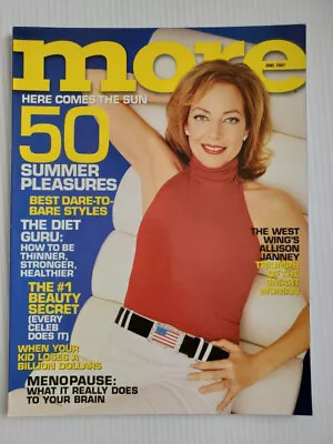 2001 MORE Magazine ALLISON JANNEY Nancy Donahue BEZOS Madonna Olivia Newton John • $39.99