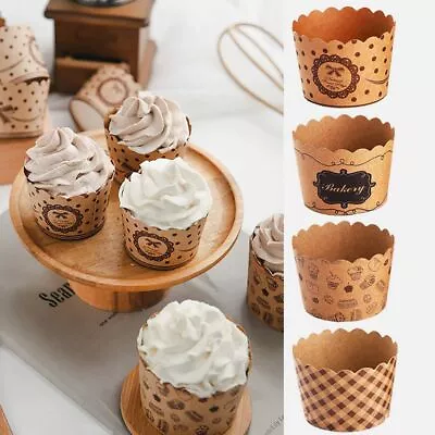 £5.60 • Buy 50Pc Cupcake Paper Cups Wrapper Cake Mold Muffin Case Cupcake Liners Baking Box 