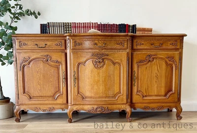 $2675 • Buy An Antique French Oak Louis Style Marquetry Buffet Sideboard  - B246