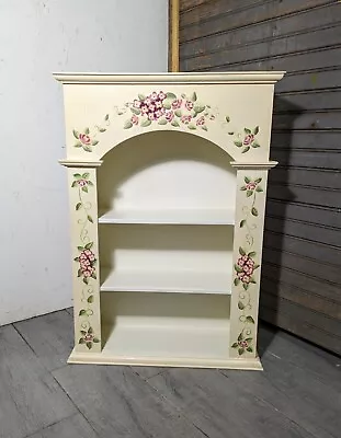 Vintage HOMCO Home Interiors Shabby Chic Cottage Floral Wall Shelf Display Curio • $110