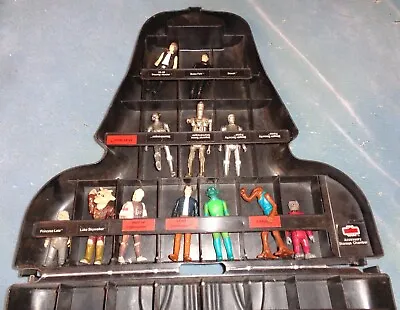 Vintage 1970s-80s Star Wars Action Figures Lot Of 12 & Darth Vader Storage Case! • $60