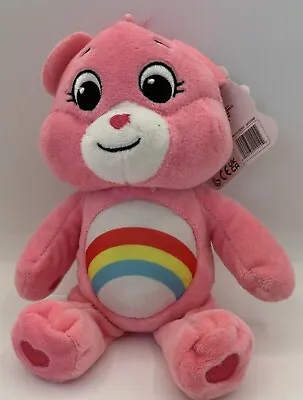 Care Bears Cheer Bear 8” Soft Pink Plush Stuffed Beanbag 2023 Rainbow Toy • $14.56