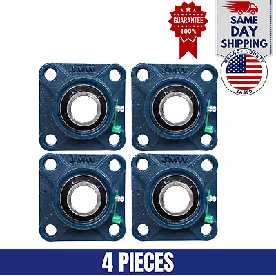 UCF207-20 Pillow Block Flange Bearing 1-1/4  Bore 4 Bolt Solid Base (4PCS) • $47.99