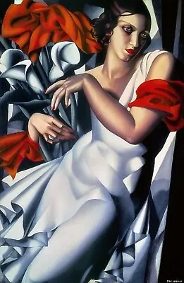 Tamara De Lempicka Portrait Canvas Wall Art 20x30 Inches • £21