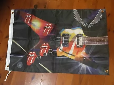 Man Cave Rolling Stones Mick Jagger Keith Richard Mancave Bar Flag Banner Poster • $33